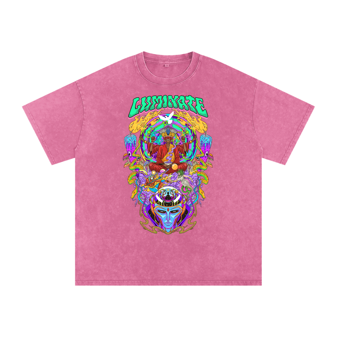 Luminate - Snow Washed Oversized Cotton T-Shirt