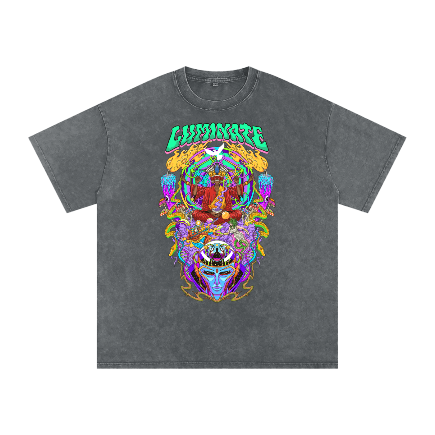 Luminate - Snow Washed Oversized Cotton T-Shirt