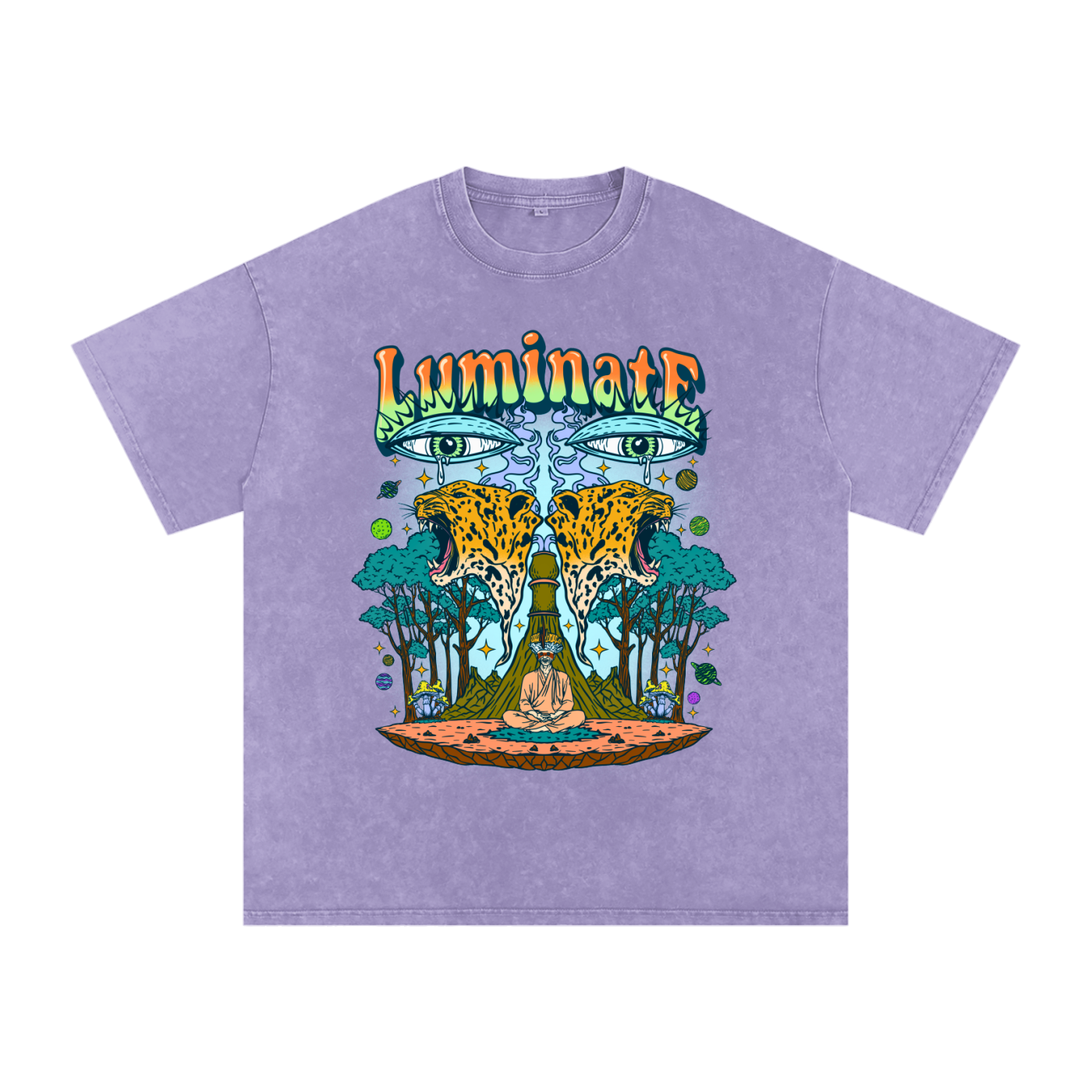 Snow Washed Oversized Cotton T-Shirt