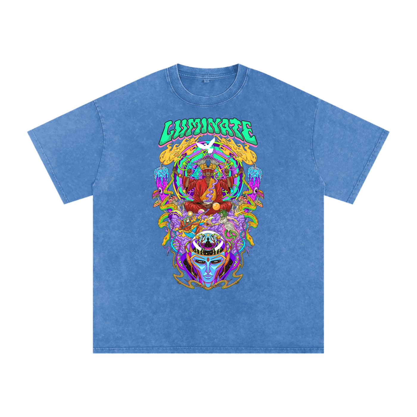Luminate - Snow Washed Oversized Cotton T-Shirt