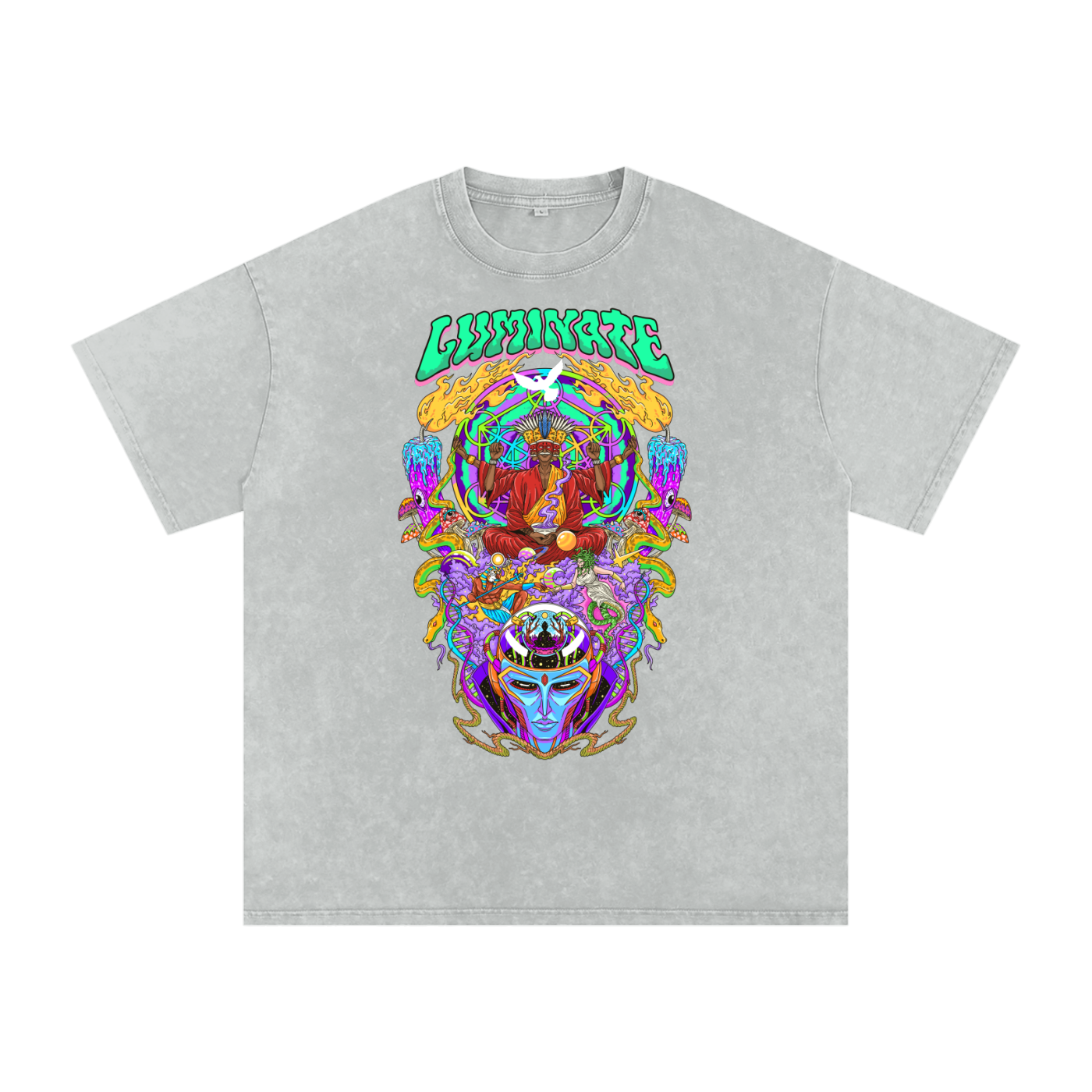 Luminate - Snow Washed Oversized Cotton T-Shirt